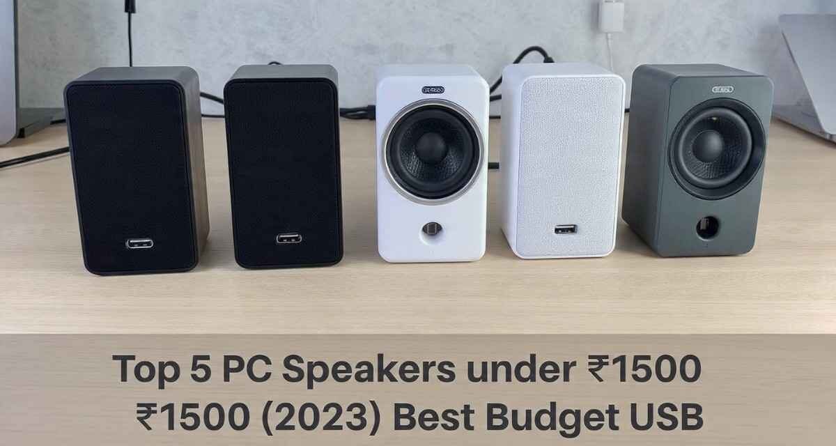 Top 5 PC Speakers under ₹1500 (2023) best budget USB Desktop Speakers for Laptop